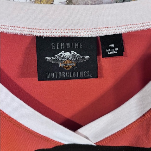 Authentic Harley Davidson Women’s 2X Racing Shirt Embroidered Patches - Picture 4 of 6